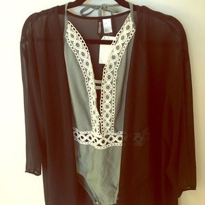 NWT Sheer Kimono H&M
